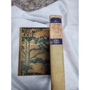 Vintage Antique "The Young Lion Hunter" Zane Grey 1911 & the drift fence 1933